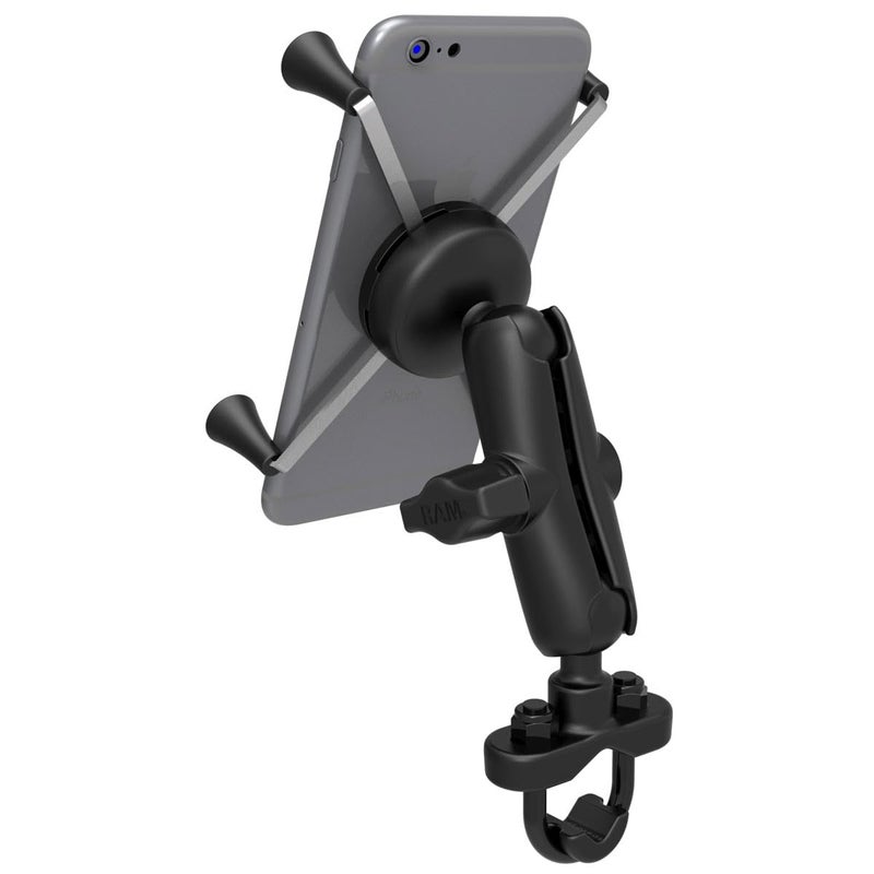 RAM Mounts X-Grip Large Phone Mount with Handlebar U-Bolt Base RAM-B-149Z-A-UN10U with Short Arm for Motorcycle, ATV/UTV, Bike - Image 3